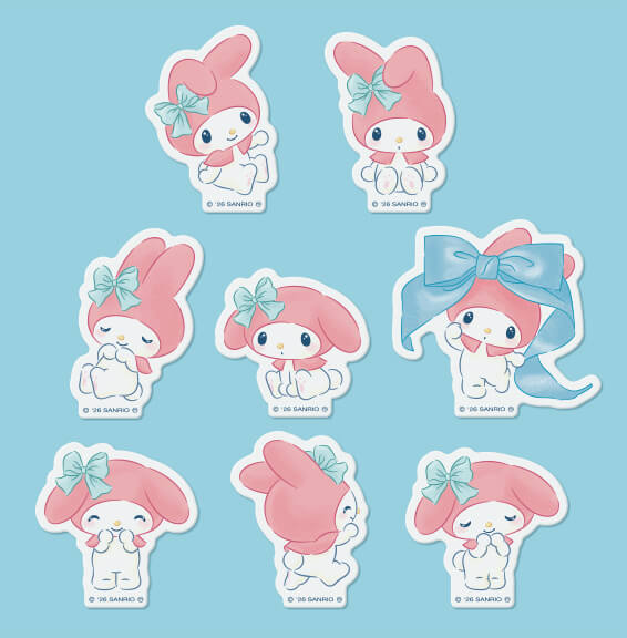特典画像：マイメロのステッカー（全８種）